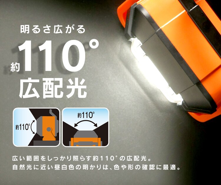 ワークライト LED ベースライト 充電式 屋内 屋外 作業灯 1000lm LWT-1000BB6