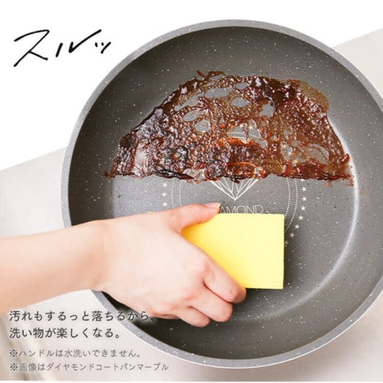 【訳あり】フライパン 10点セット ダイヤモンドコートパン レッド H-IS-SE10 2