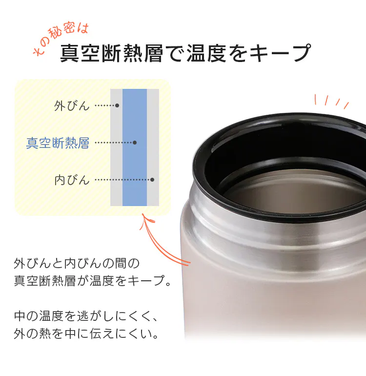 ステンレスケータイフードジャー SFJ-300/SFJ-400 全2色　6
