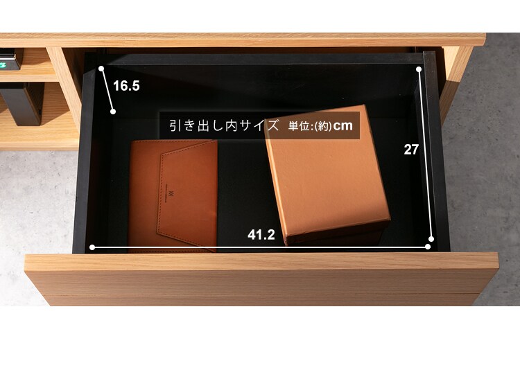 ボックステレビ台 150cm  BTS-SD150U-WN ウォールナット18
