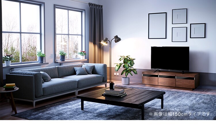 ボックステレビ台 125cm BTS-GD125U-N ナチュラル4