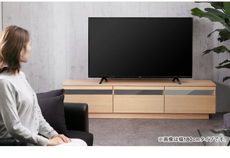 ボックステレビ台 125cm BTS-GD125U-N ナチュラル9