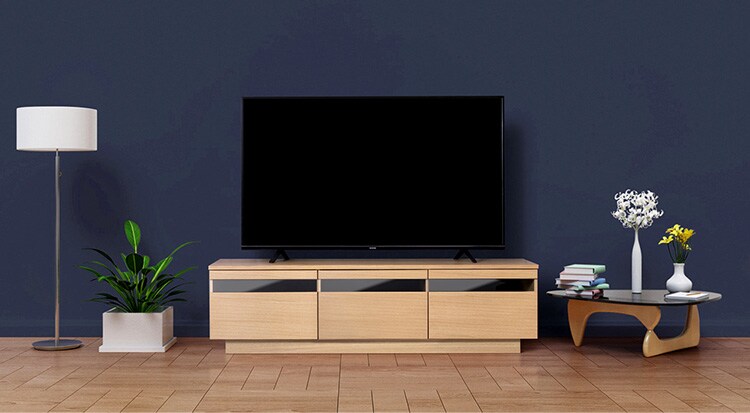 ボックステレビ台 150cm  BTS-GD150U-WN ウォールナット2