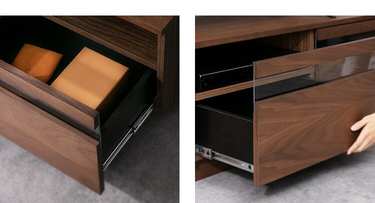 ボックステレビ台 150cm  BTS-GD150U-WN ウォールナット3