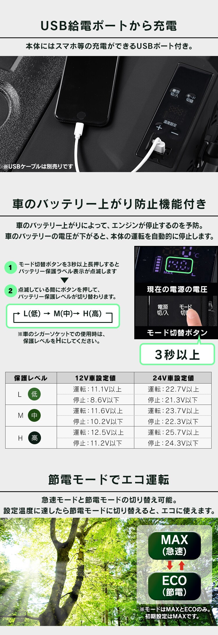冷蔵庫 40L ポータブル 幅61.5cm IPD-4AB-2 ブラック3