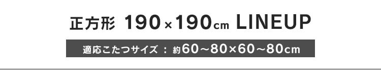 こたつ布団 長方形 ハイタイプ 80&times;60cm 吸湿発熱 手洗い可 ブラウン／ベージュ 8
