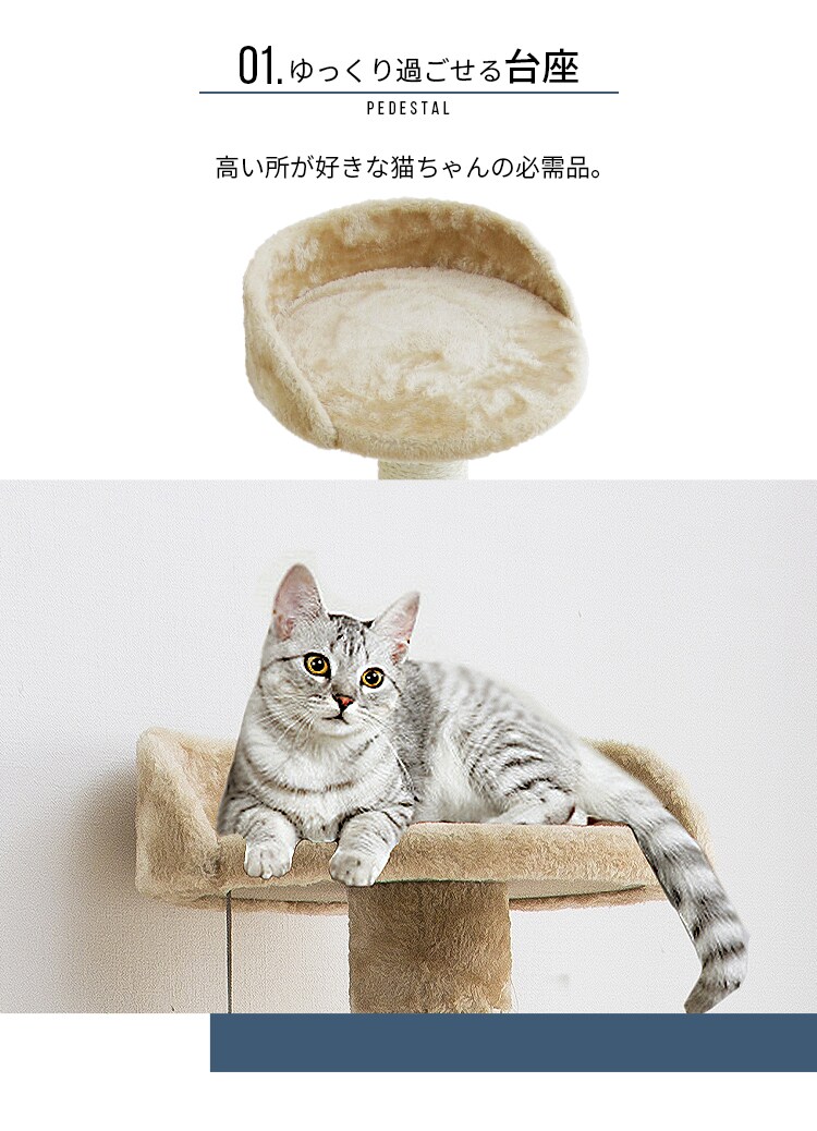 キャットランド 紐付き ベージュ3