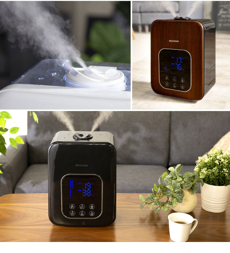 加湿器 ハイブリッド式 木造6畳 / 洋室10畳 省エネ タンク容量4.5L PH-UH35-MD 木目ダーク19