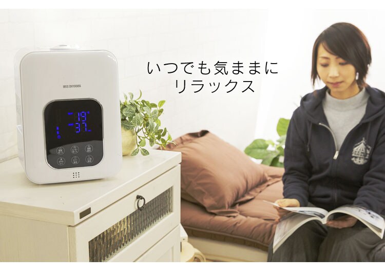 加湿器 ハイブリッド式 木造6畳 / 洋室10畳 省エネ タンク容量4.5L PH-UH35-MD 木目ダーク23
