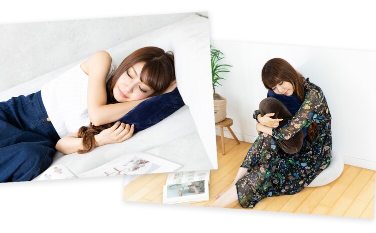 もちもちクッション40&times;40 MOCHI40R ネイビー  15