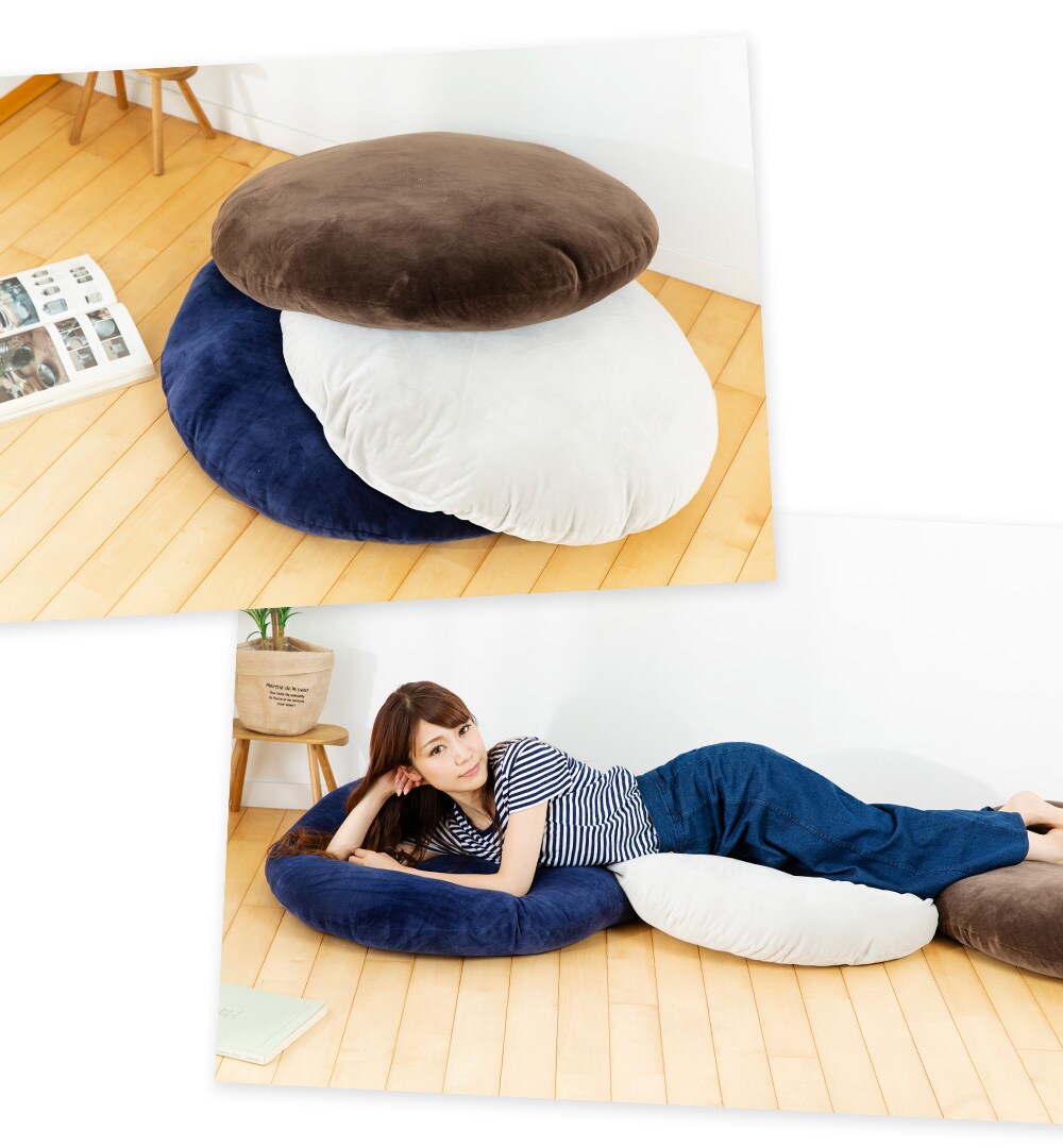 もちもちクッション80×80 MOCHI80R ブラウン 7148759 │アイリス
