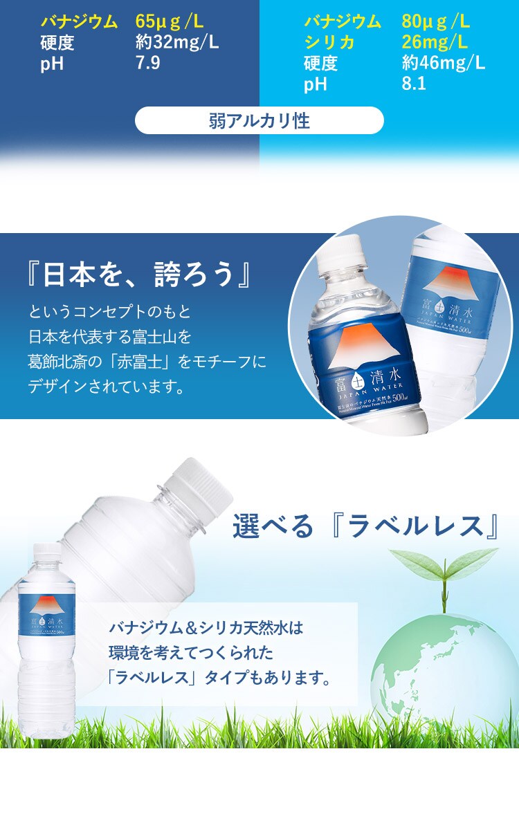 【24本】ミツウロコビバレッジ 富士清水JAPANWATER 500ml 【代引き不可】7