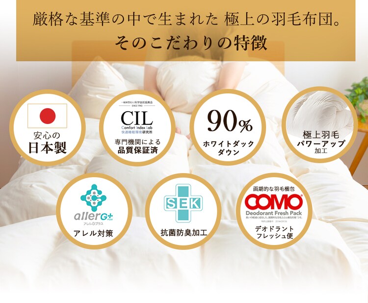 羽毛布団ホワイトダックダウン90% 1.7kg キングロング PAA19RP ペイズリー/桃4