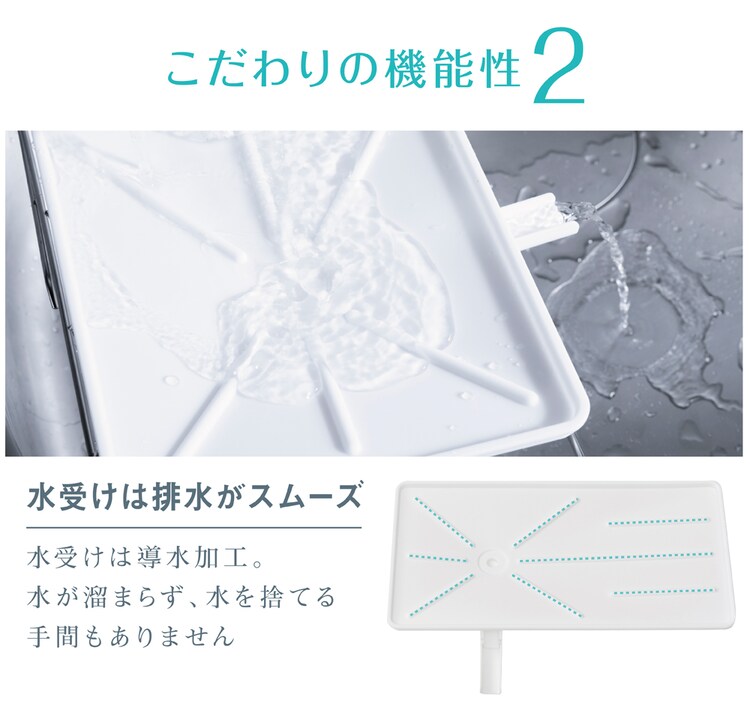 ステンレス水切り 1段 スリム SSDD-1S ブラック　6