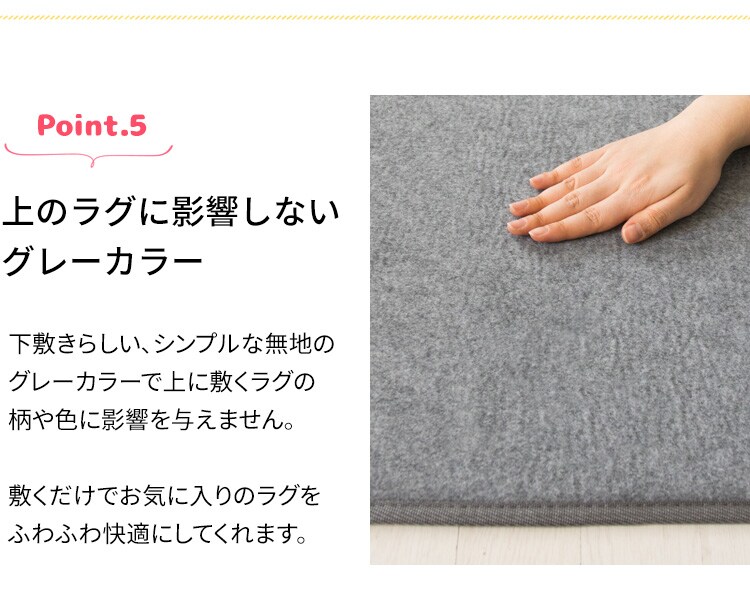 ⭕新品【エアリス 下敷きラグ 77×170cm 3枚セット】 下敷きラグ