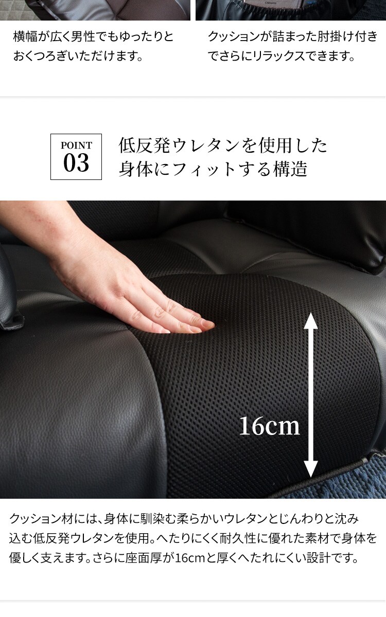 リクライニングソファ座椅子 RLSZ-1160 全3色4