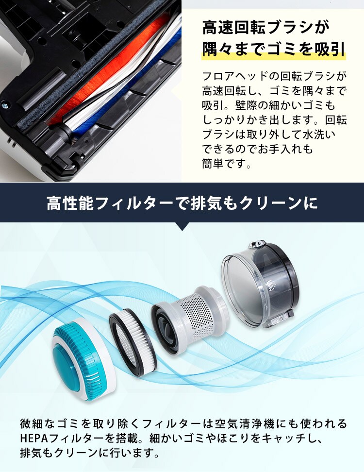 スティッククリーナー PC-ZL01-W 4