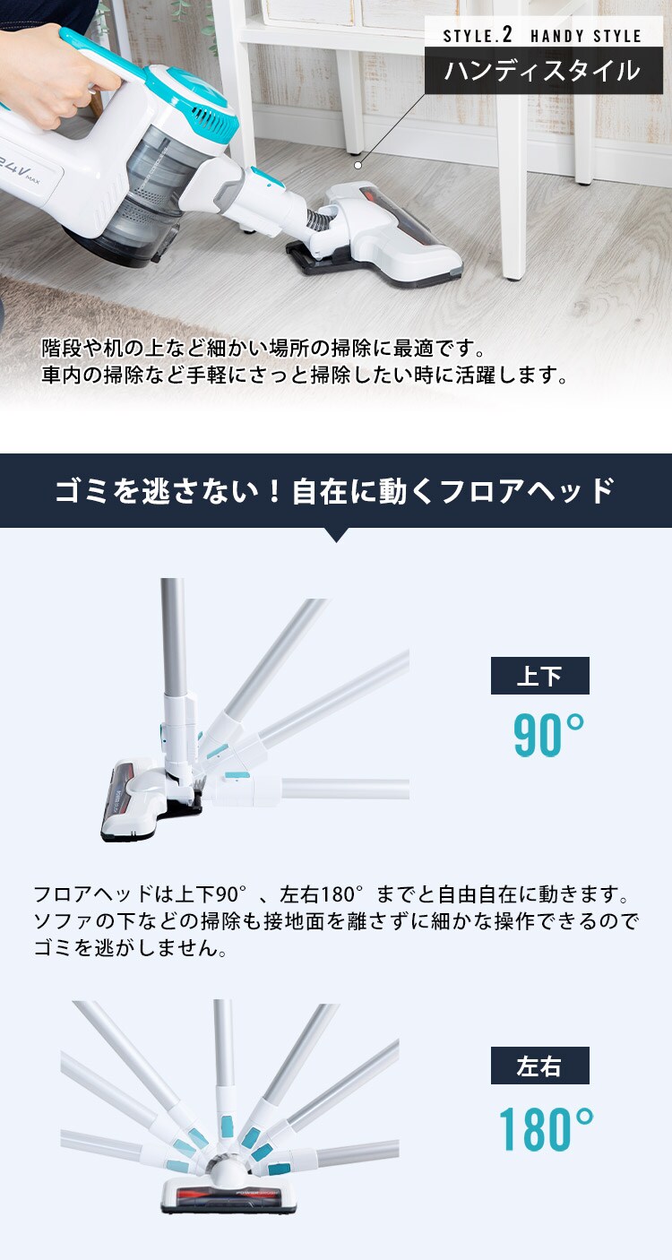 スティッククリーナー PC-ZL01-W 7