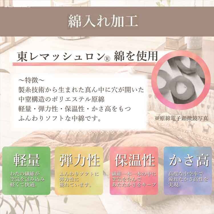 こたつ掛布団 205&times;205cm 全3色【ﾌﾟﾗｻﾞｾﾚｸﾄ】【代引き不可】2