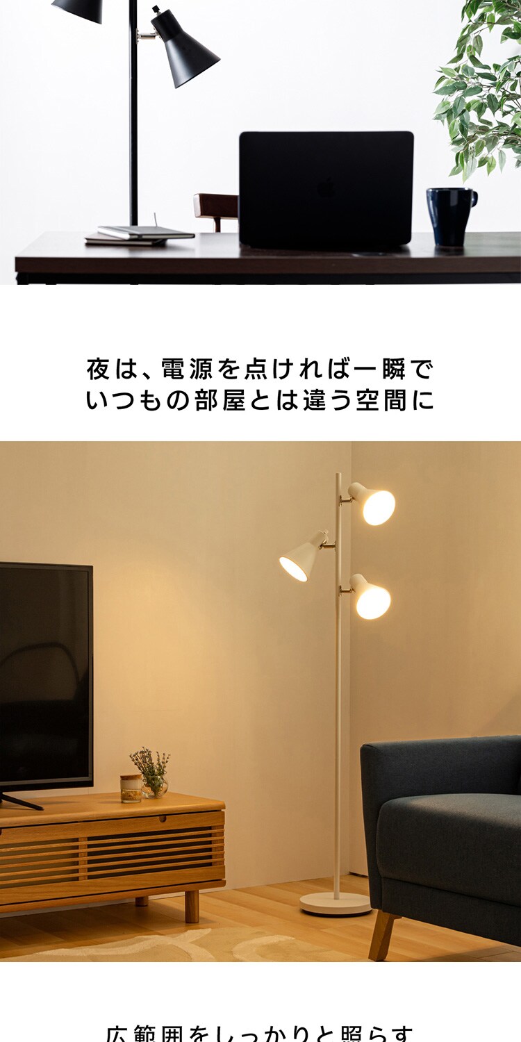 スタンドライト E26 PFL-3S-W ホワイト2