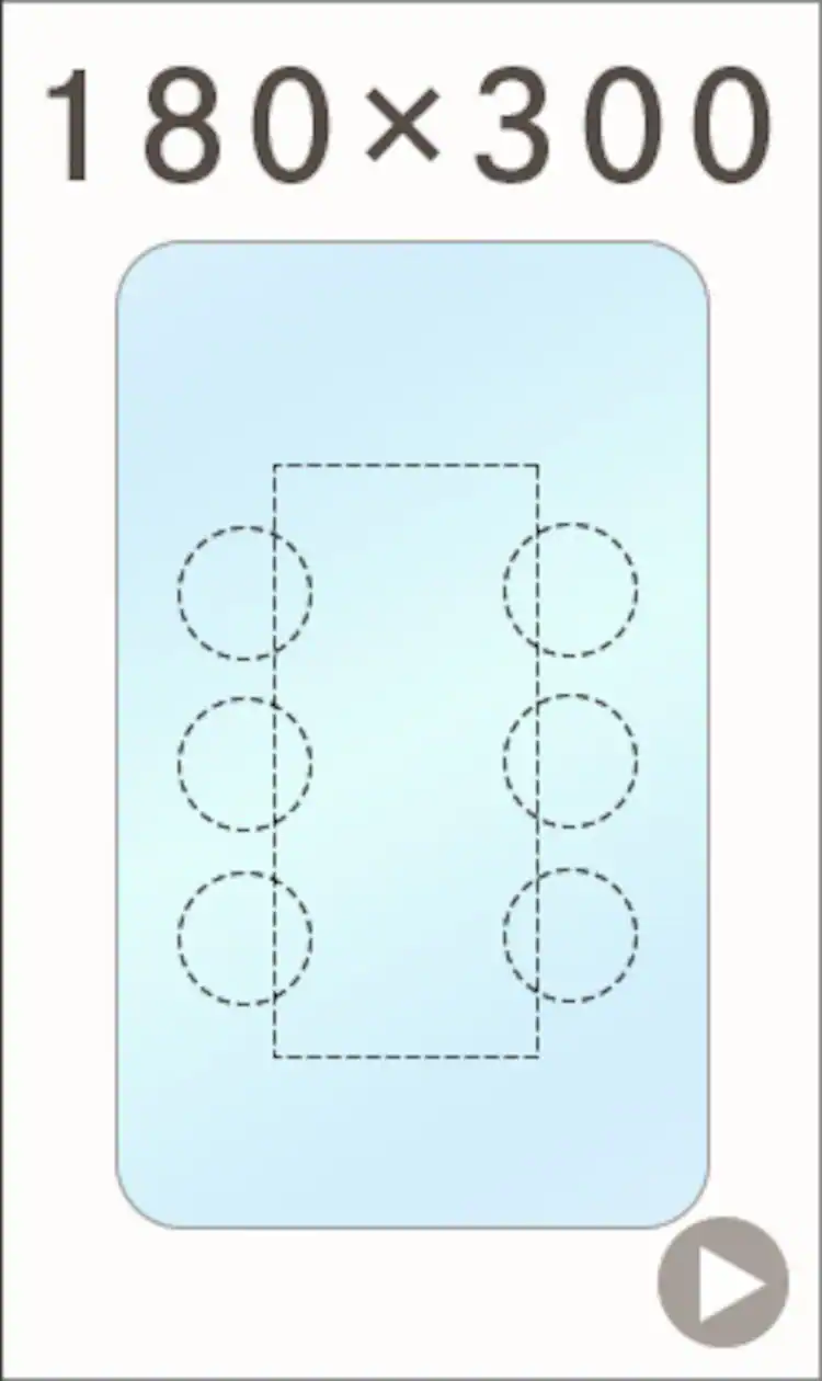 ダイニングマット 180&times;300cm 19