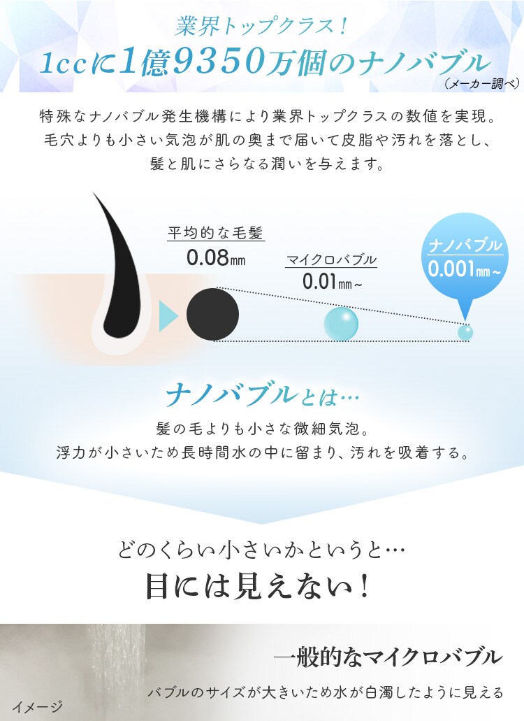 3Dナノバブルシャワー・プレミアム 3D-XN1A-SL 1