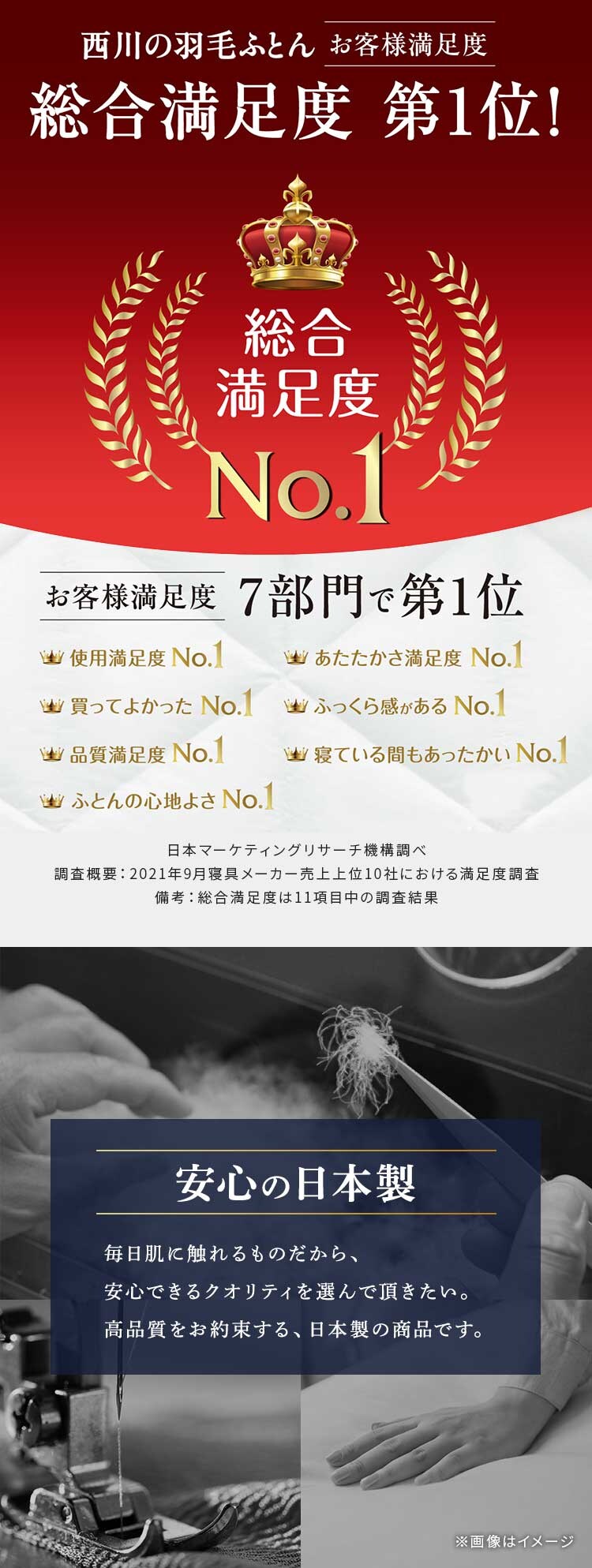 西川 羽毛布団 WDD93% 1.2kg シングルロング エスタブルー KA02004003A201