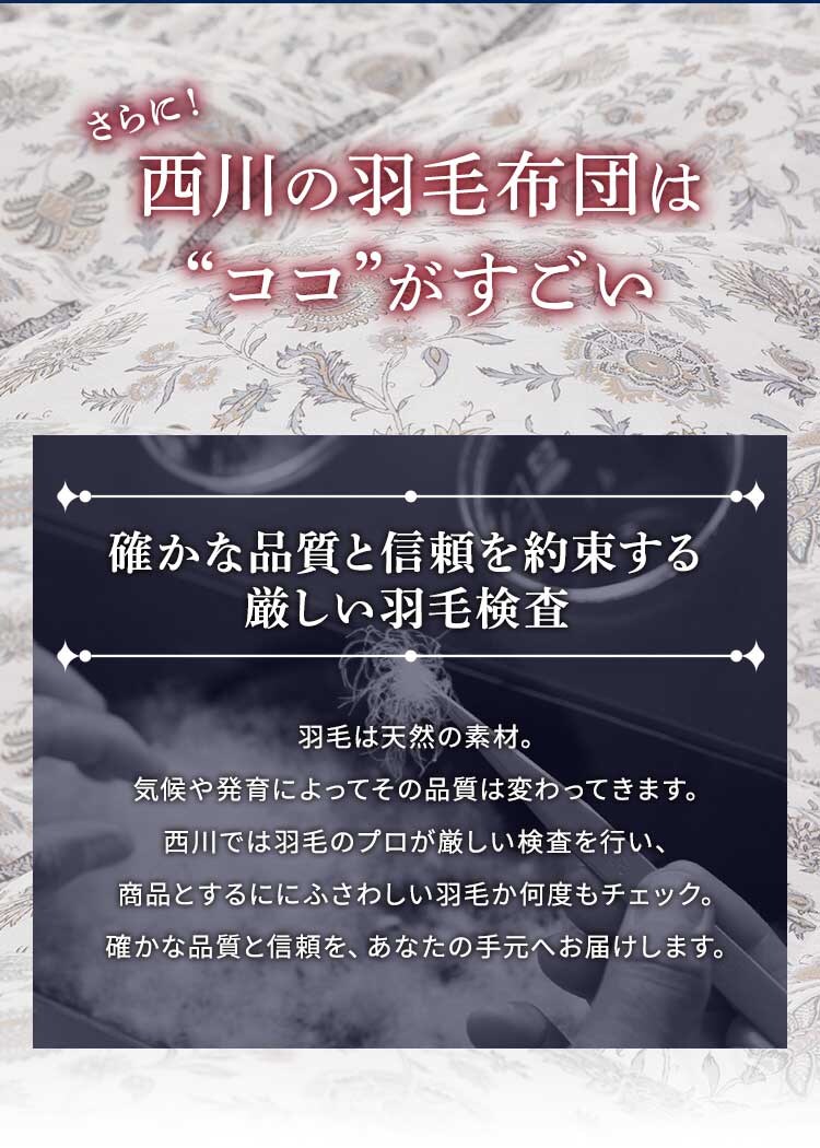 西川 WDD93% ダブルロング エスタベージュ4