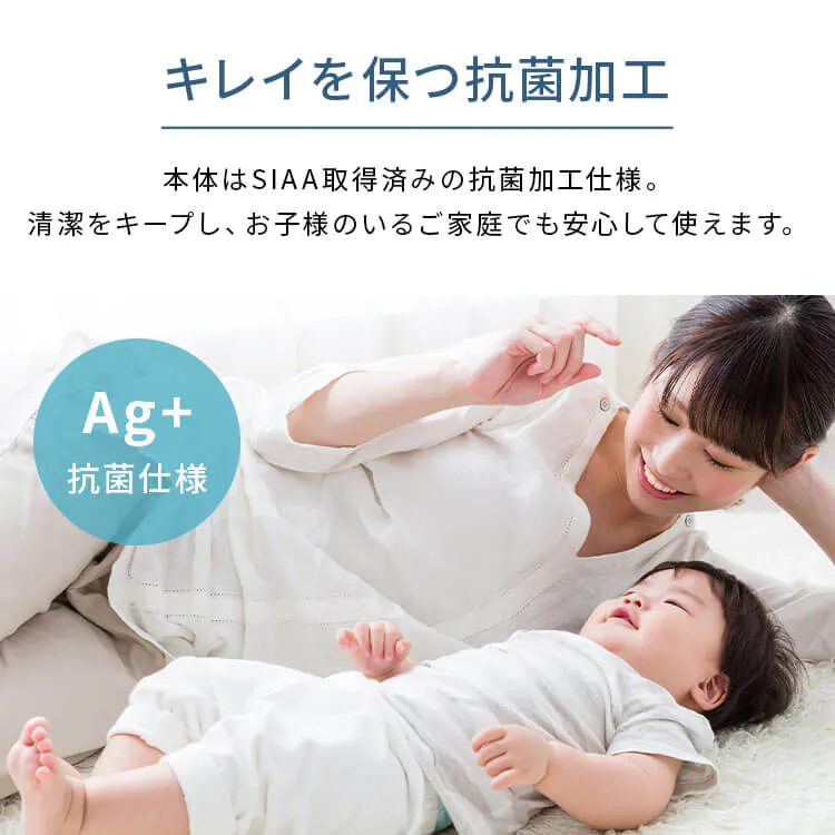 加湿器 ハイブリット式 木造24畳 / 洋室24畳 上給水 タンク容量4L Hanx-Home HA-H07W ホワイト2