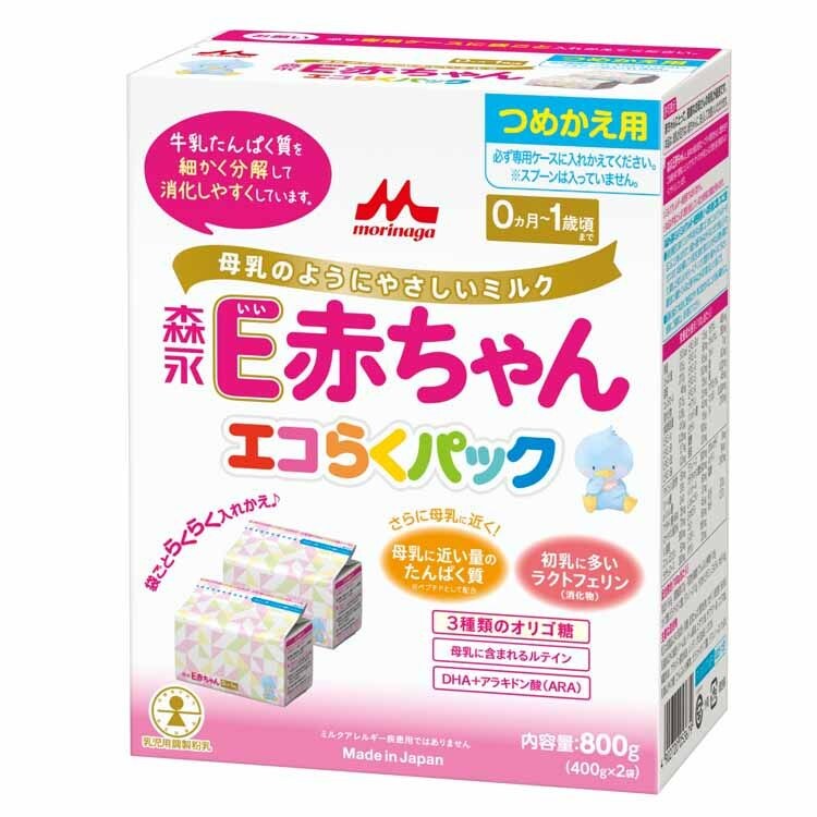 森永 E赤ちゃん エコらくパック つめかえ用 800g 0