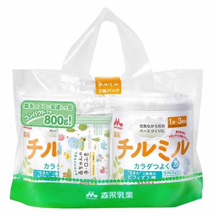 森永 チルミル 大缶800g&times;2缶パック 0