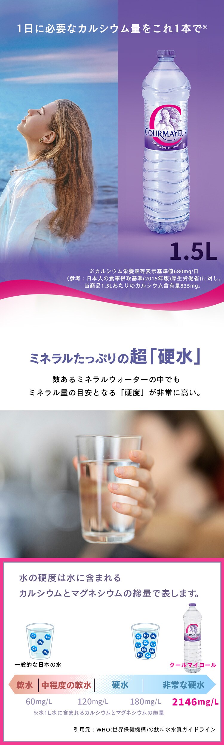 【6本】 クールマイヨール ミネラルウォーター 1.5L 0