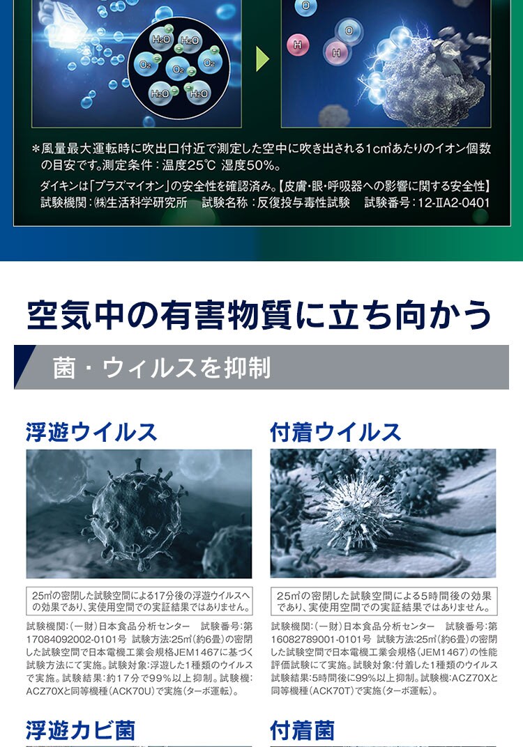 ダイキン 空気清浄機 25畳 加湿ストリーマ MCK55Z-C カームベージュ3
