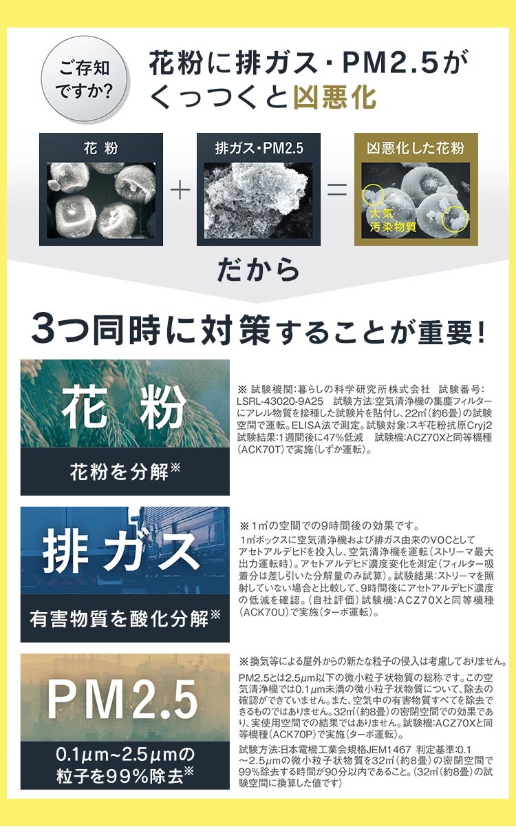 ダイキン 空気清浄機 25畳 加湿ストリーマ MCK55Z-C カームベージュ6