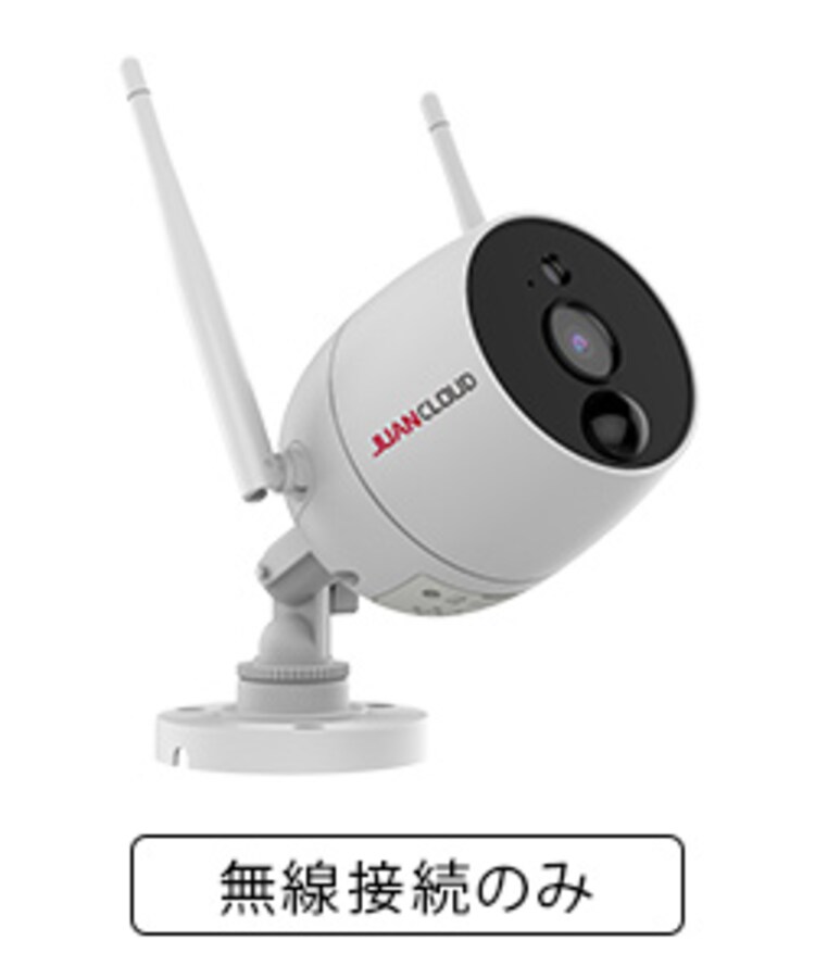 Wi-Fiネットワークカメラ10局レコーダーセット 白15