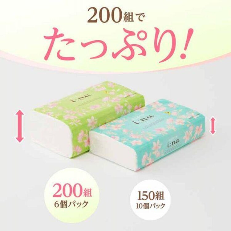 【60パック】 ソフトパックティッシュ 6パック&times;10 エリエール イーナ0