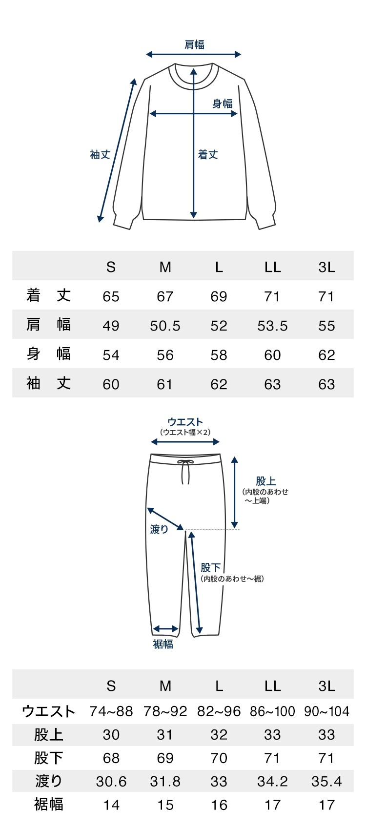 スウェット 上下セット S／グレー5