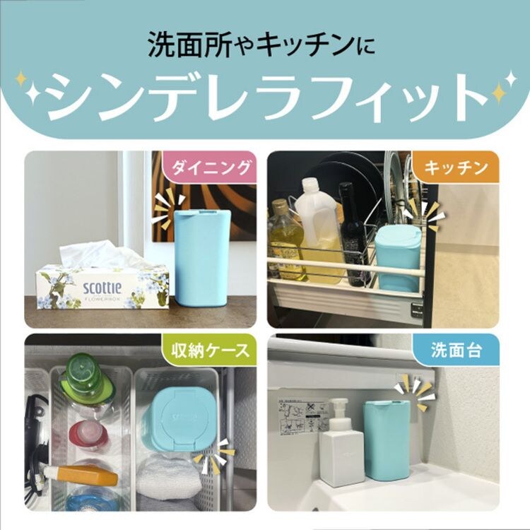 【20個セット】スコッティ パーフェクトフィット ウェットティシュー 除菌 アルコールタイプ 詰替 100枚4