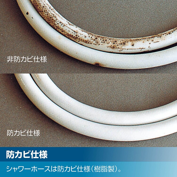 水栓 蛇口 バス用水栓 サーモスタット付 エコフルシャワー 防カビホース 節水 昇温防止 メッキ LIXIL リクシル RBF-912E 4