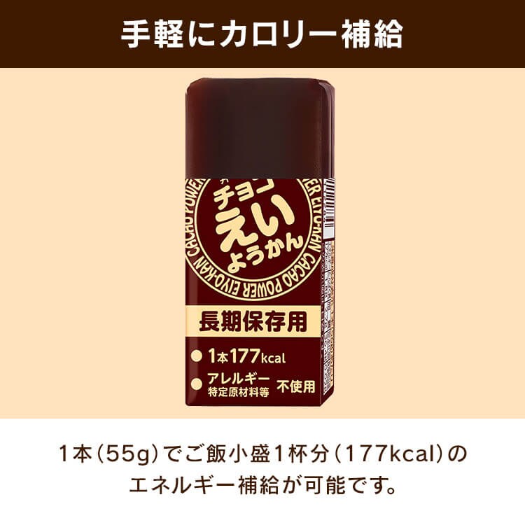 【5箱セット】チョコえいようかん 5年間保存可能 非常食 保存食 防災食 2