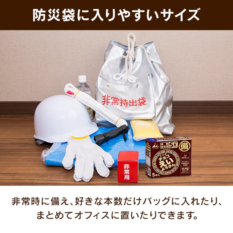 【5箱セット】チョコえいようかん 5年間保存可能 非常食 保存食 防災食 6