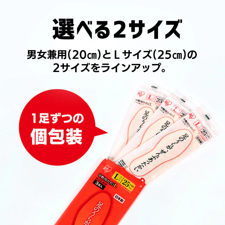 中敷き用カイロ Mサイズ3