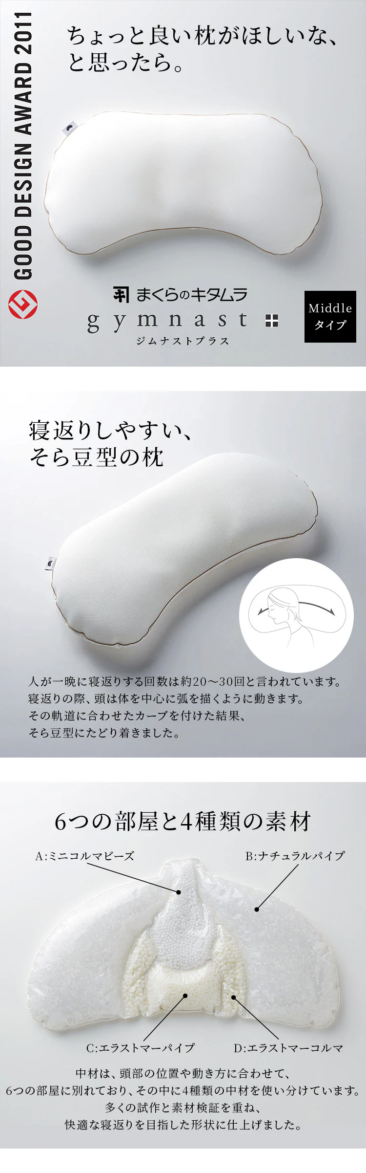 まくらのキタムラ　ジムナストプラス middle GYP-MI 0