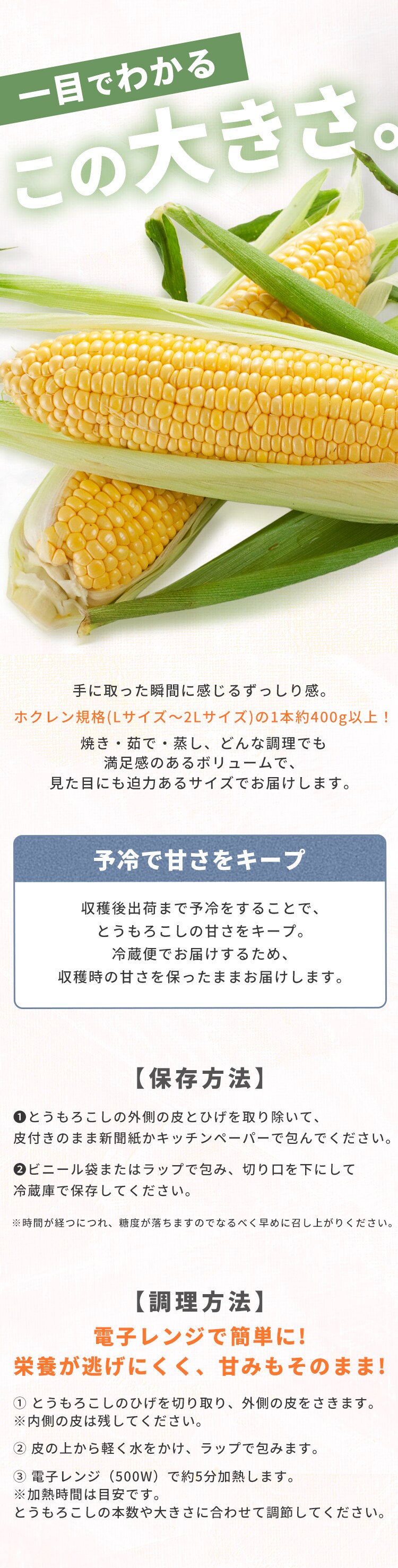 北海道産黄色とうもろこし8本4