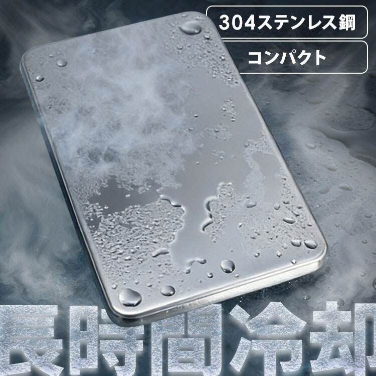 繰り返し使える♪ 保冷剤 ステンレス 長方形 長時間冷却 コンパクト 0