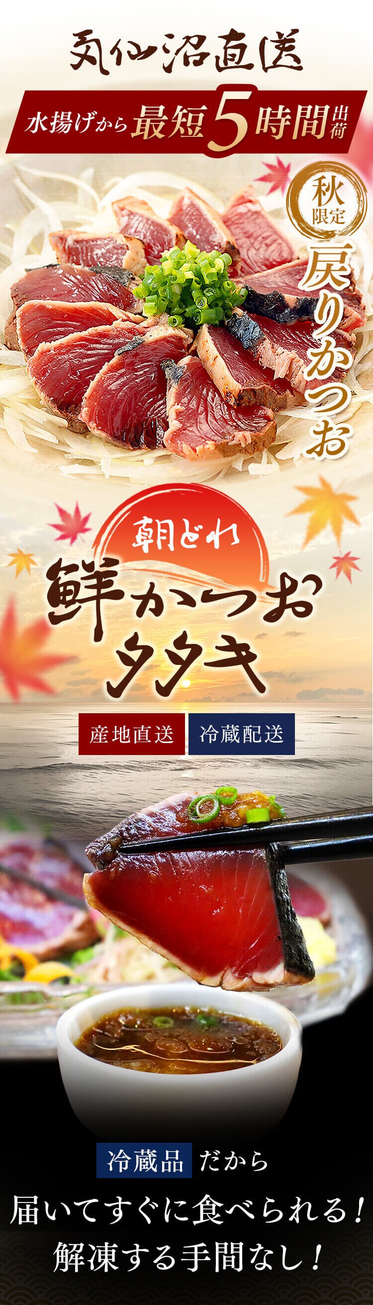 気仙沼宮城 産地直送 戻りかつおたたき600g0