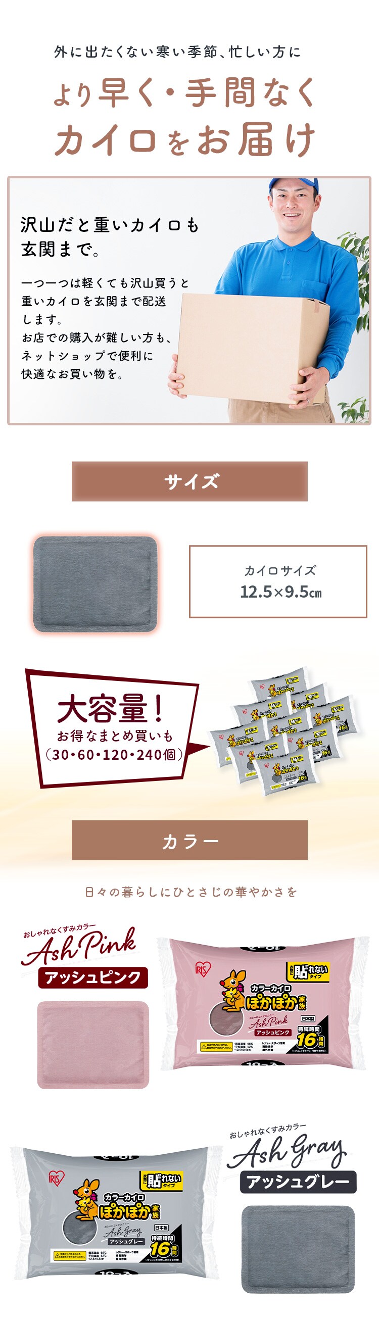 【10枚】ぽかぽか家族 貼れないレギュラー PKN-10R アッシュピンク1