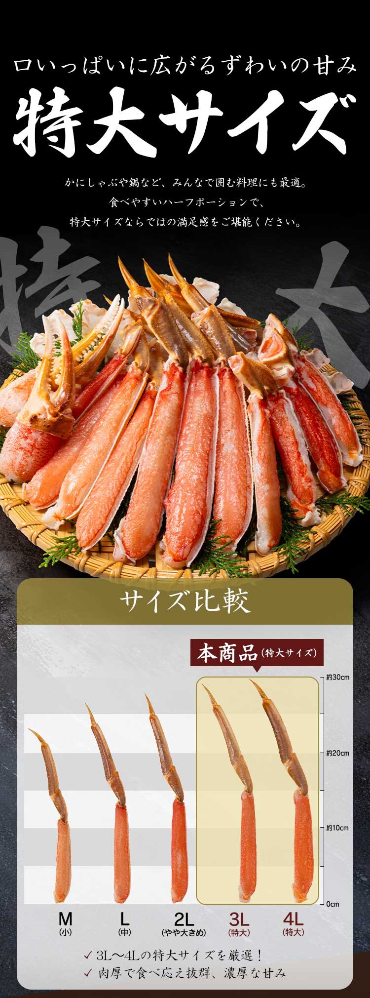 特大生ずわい蟹ハーフポーション750g 【時間指定不可】【代引不可】【同梱不可】11