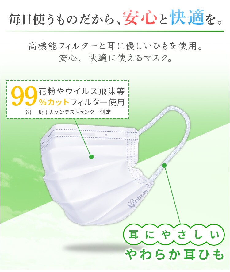 DISPOSABLE プリーツマスク　ふつうサイズ  7枚 20PN-7PM3