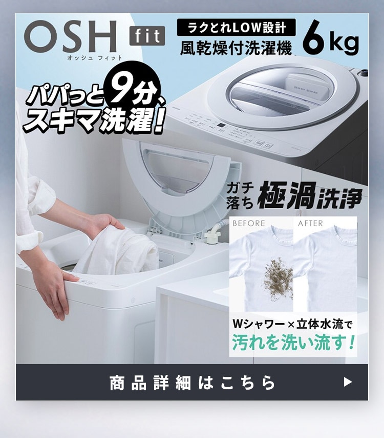 設置無料】 家電セット 2点 大凍量冷蔵庫 301L 縦型洗濯機 OSH fit 6kg